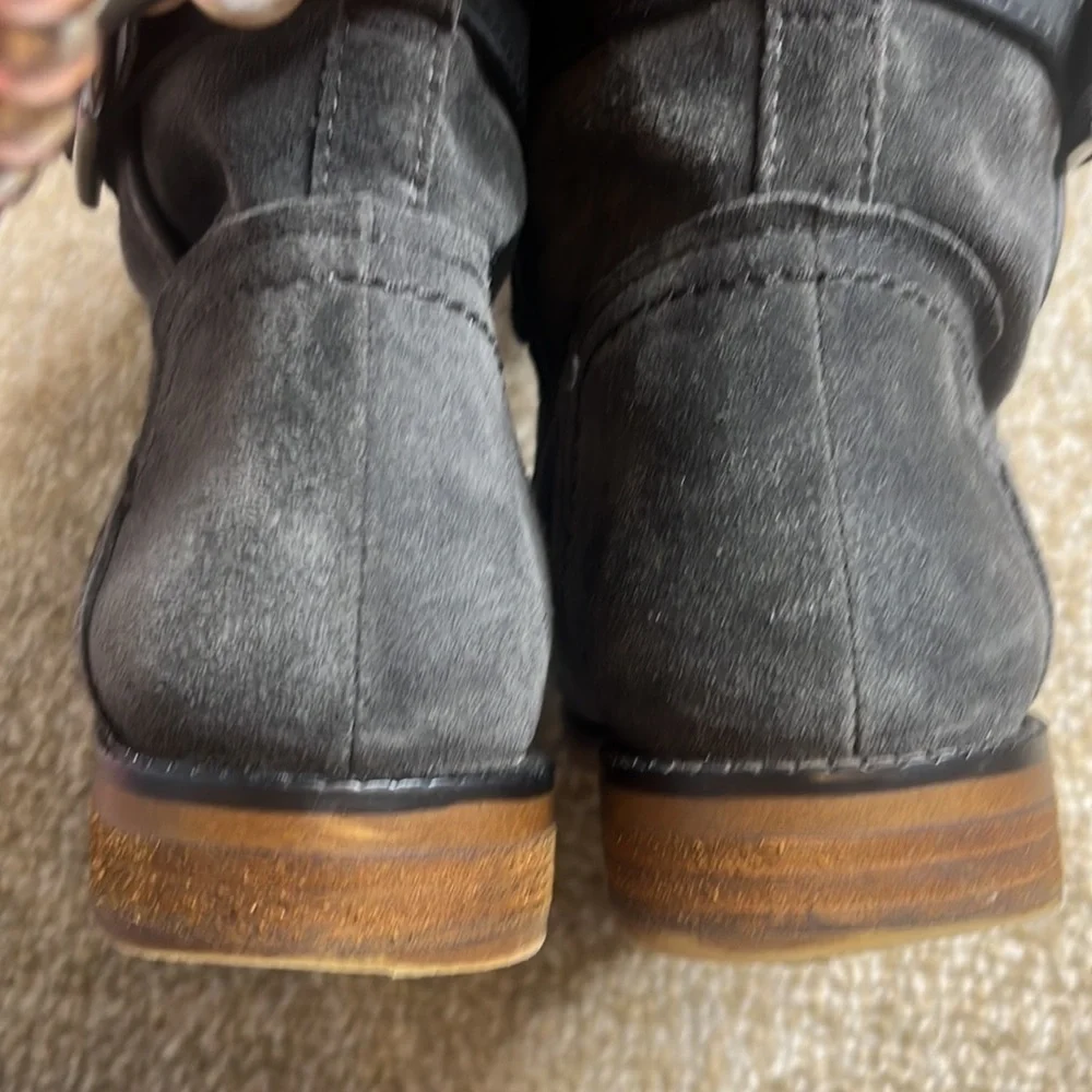 Franco Sarto over the knee gray side boots/ wide calf